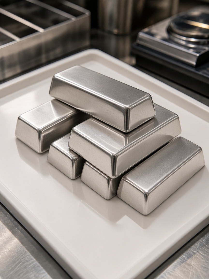 Metal de plata para operaciones profesionales